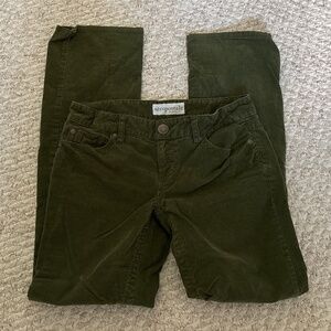 Aeropostale green corduroy pants